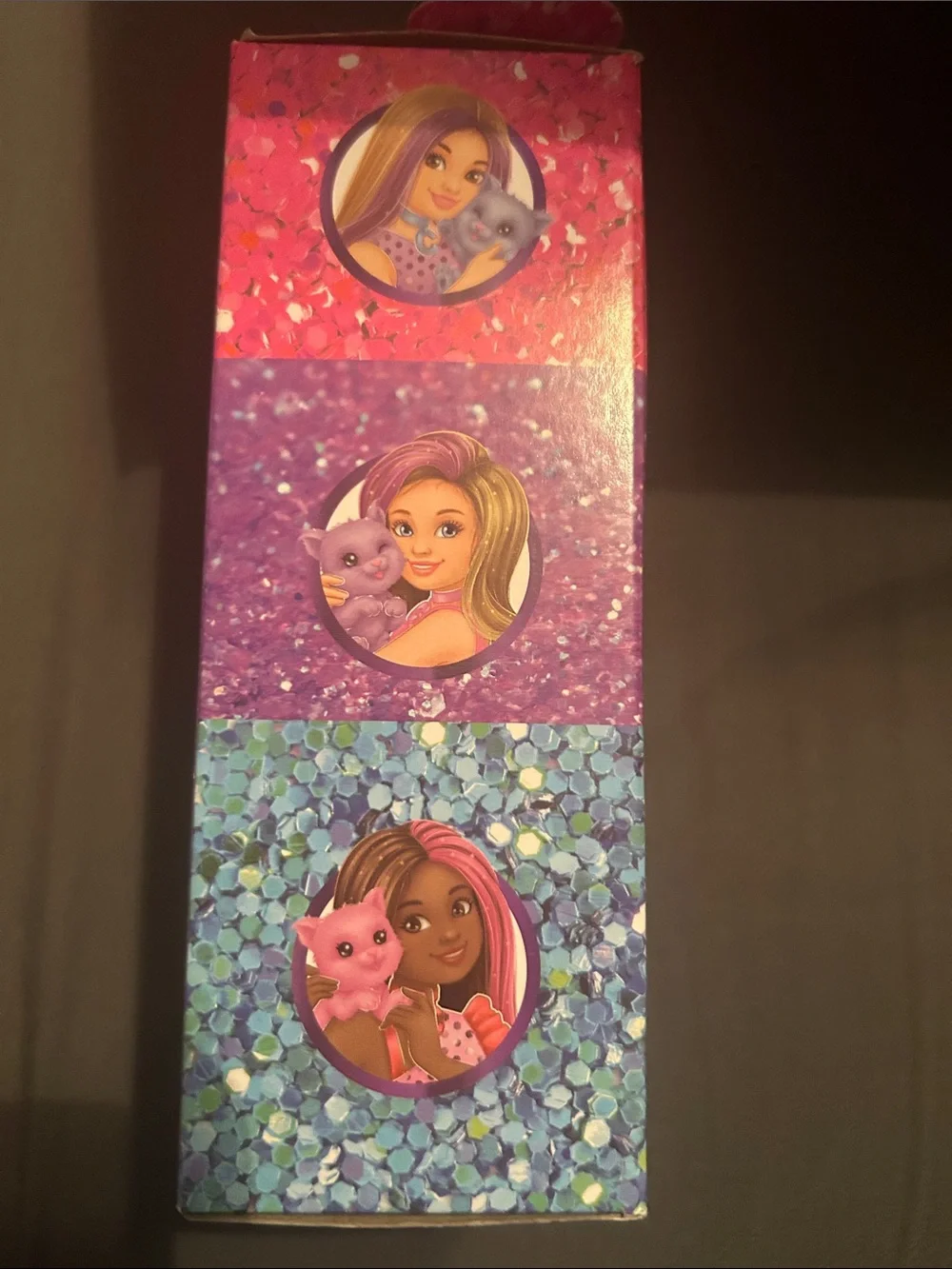 Barbie Unboxed Mystery Doll Box - Pink, Purple, Teal
